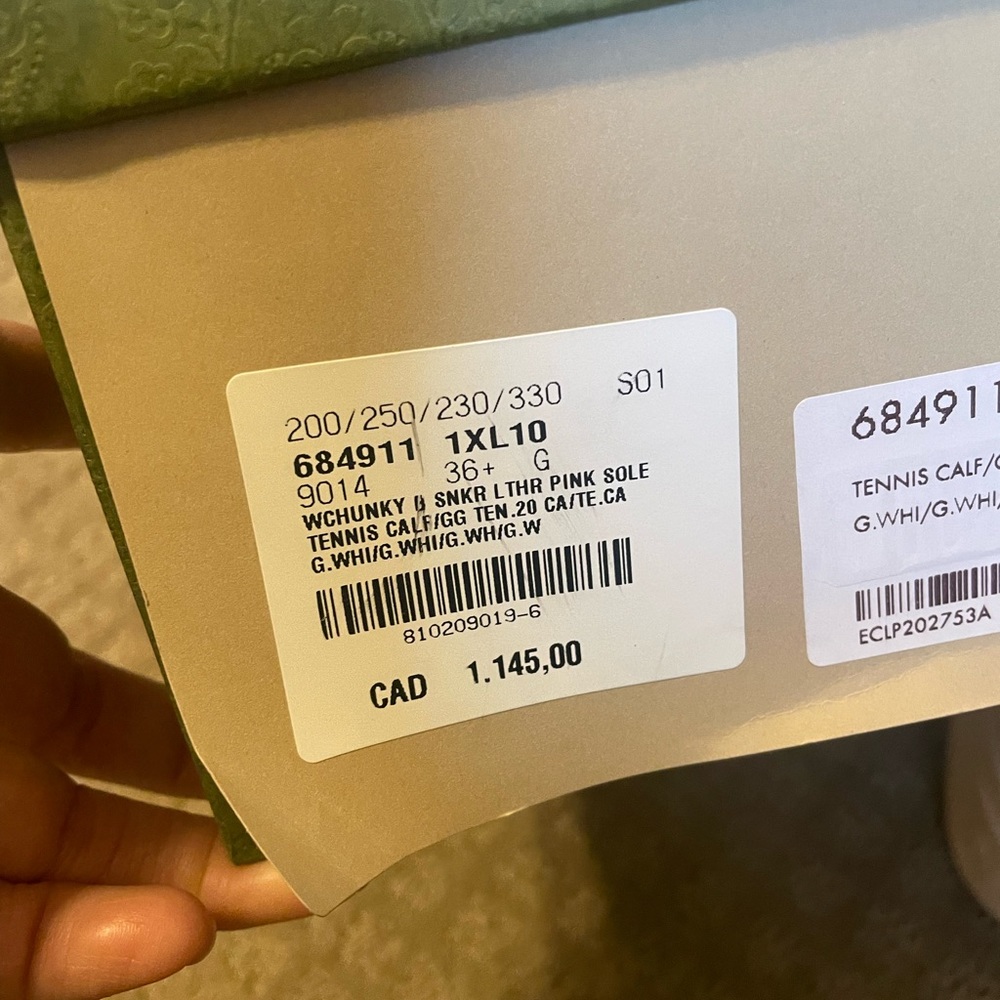 Authentic Gucci Leather Sneaker 36.5 - Picture 13 of 13